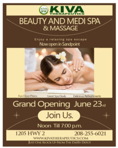 Kiva Day Spa in Sandpoint, Grand Opening, Please Join us